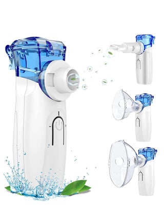 Portable Nebulizer Machine -Handheld Mini Mesh Nebulizer for Adults and Babies, Handheld Personal Steam Inhalator Nebulizer Machine with Mask Mouthpiece with Rechargeable Batteries - pzsku/ZB6430DFD8393792985C5Z/45/_/1704274711/d7d4f964-88ee-42d9-96aa-83b6a2560bc4