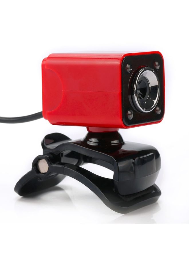 BURAQ A862 360 Degree Rotatable 480P WebCam USB Wire Camera with Microphone & 4 LED lights for Desktop Skype Computer PC Laptop, Cable Length: 1.4m - Image 3