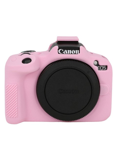 Case for Canon EOS R50, EOS R50 Camera Silicone Protective Case(Pink)