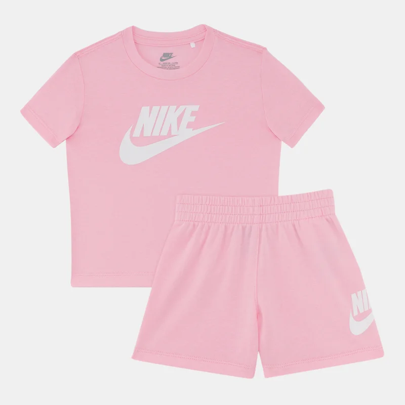نايكي Kids' Club T-Shirt and Shorts Set