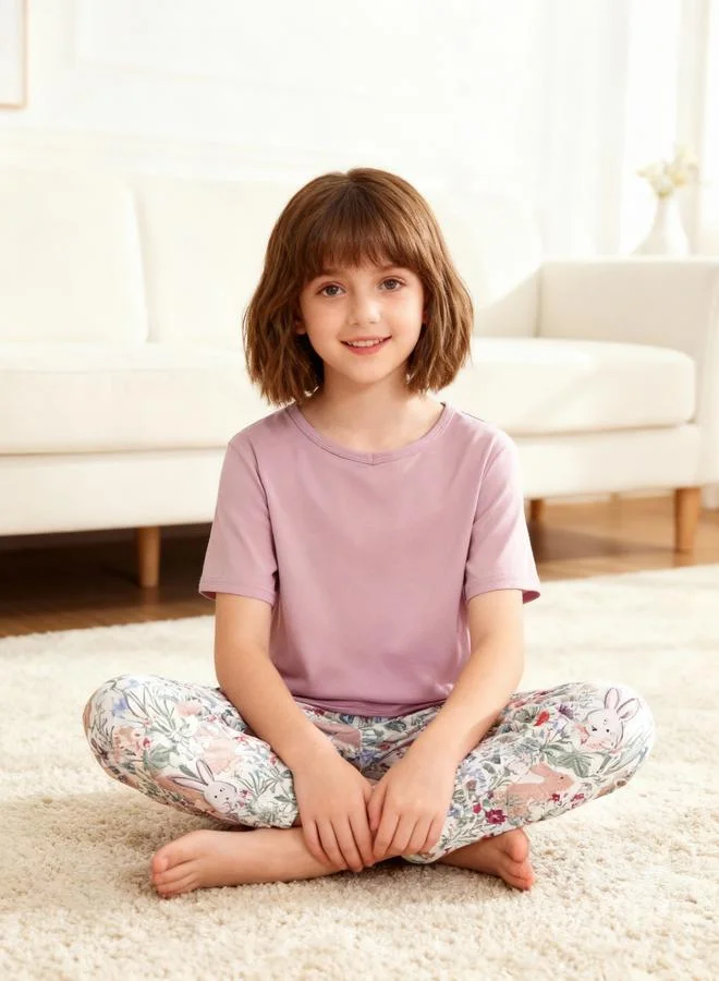 تايك تو مجموعة من بيجاما مطبوعة وتيشيرت