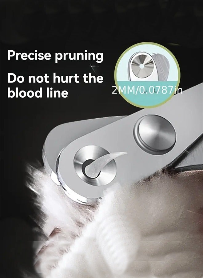 1pc Pet Nail Clippers, Cat-Specific Nail Clippers, Double-Hole Pick, Anti-Bleeding Nail Clippers, Dog Nail Clippers, Cleaning Supplies Sharp Angled Blade Professional Paw Trimmer Set for Novice Pet Families（random color） - Image 5