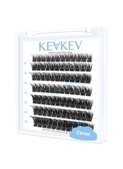 Lash Clusters 84 Pcs Cluster Lashes Eyelash Clusters DIY Cluster Eyelash Extensions Individual Lashes that Look Like Eyelash Extensions Natural Look Thin Band & Soft (Cirrus,C-14)