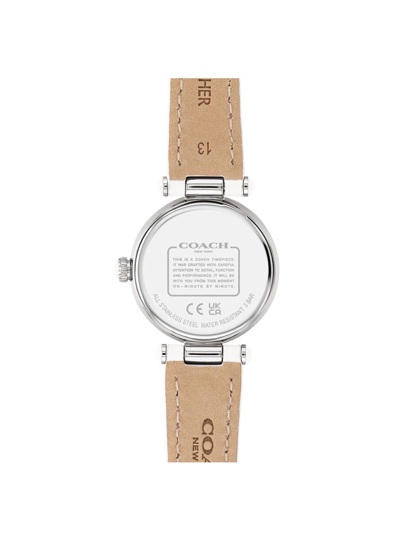 COACH - ساعة كاري فضية بمينا من عرق اللؤلؤ للنساء - 14503893 - Image 1