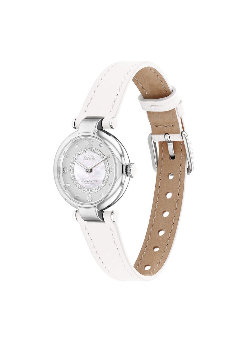COACH - ساعة كاري فضية بمينا من عرق اللؤلؤ للنساء - 14503893 - Image 1