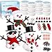 BANBBUR 12 Pack Christmas Stocking Stuffers for KidsChristmas Crafts for KidsModeling Clay DIY Build a Snowman Crafts Kit Bulk Christmas Gifts Activities - Image 3