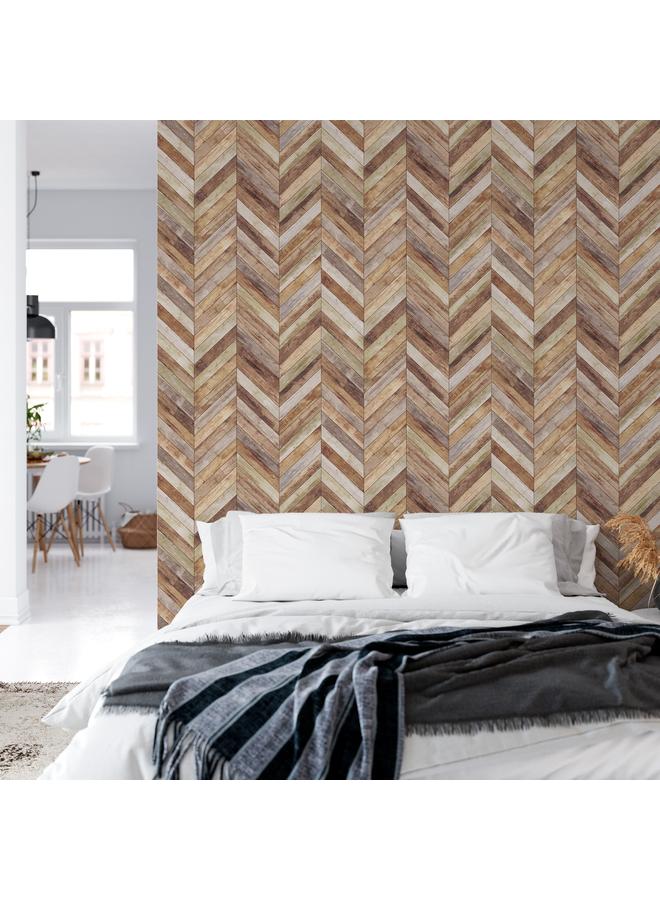 Bluejw Hot Selling Wallpaper Background Self-adhesive Touch Wallpaper Living Room Bedroom Wall Stickers Furniture Renovation Sticker-Wood Grain - Image 4