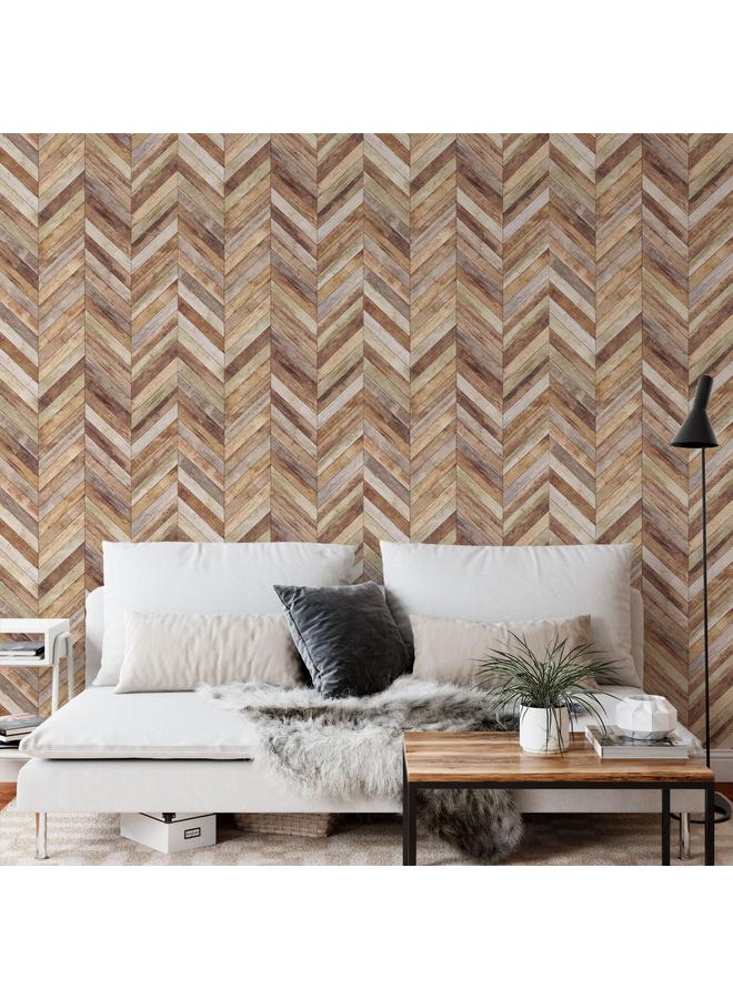 Bluejw Hot Selling Wallpaper Background Self-adhesive Touch Wallpaper Living Room Bedroom Wall Stickers Furniture Renovation Sticker-Wood Grain - Image 5