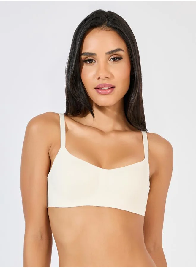 Styli Pack of 2 - Padded Non Wired Bonded T-Shirt Bra