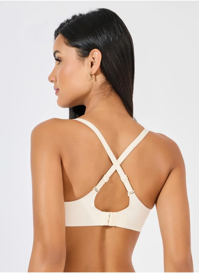 Styli Pack of 2 - Padded Non Wired Bonded T-Shirt Bra
