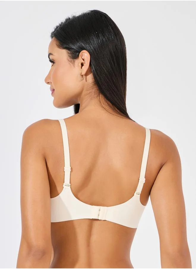 Styli Pack of 2 - Padded Non Wired Bonded T-Shirt Bra
