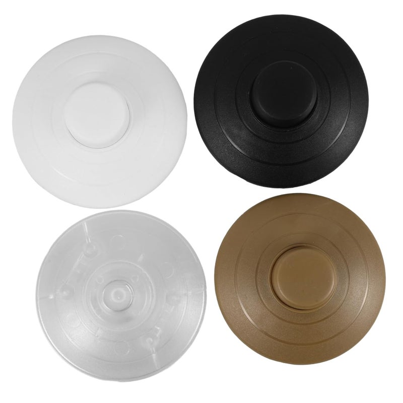 4 قطع بديل مفتاح القدم لمصباح الأرضي سهلة التركيب أسود - Image 2