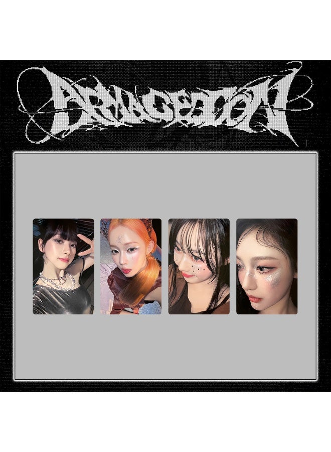 NIBEMINENT 4 Pcs Kpop AESPA Armageddon Lomo Cards Card For Fans Collection Gifts - Image 1