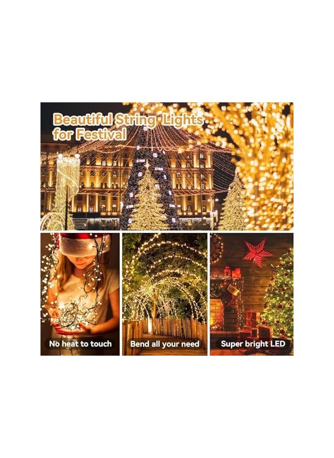 The Bros Ramadan Decorations, 49ft 150 LED Ramadan Tree lights, Warm White Ramadan String Lights for Bedroom, Ramadan Tree, Home Indoor Outdoor Garden Party Decor  - Image 4