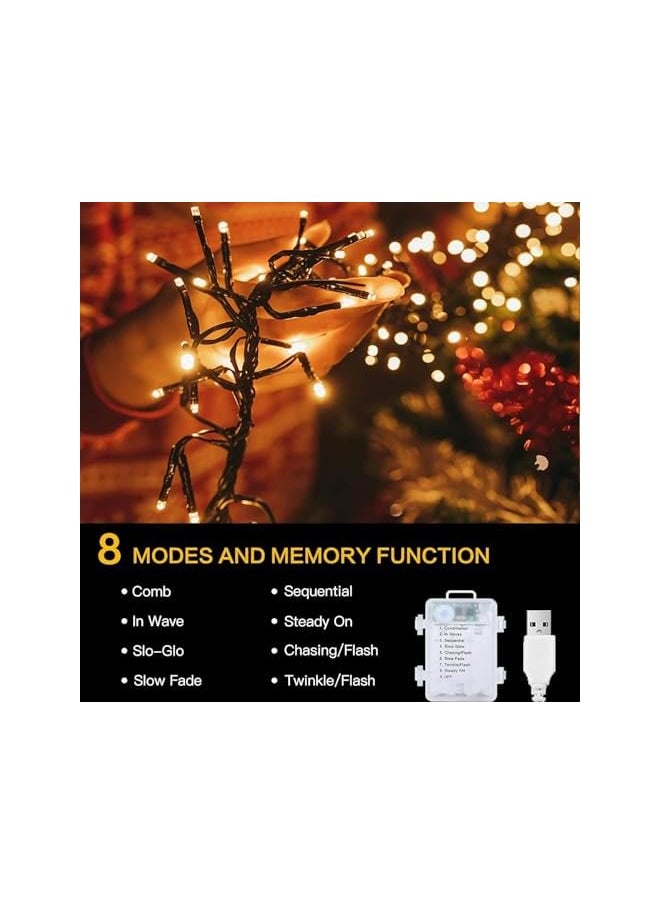 The Bros Ramadan Decorations, 49ft 150 LED Ramadan Tree lights, Warm White Ramadan String Lights for Bedroom, Ramadan Tree, Home Indoor Outdoor Garden Party Decor  - Image 5