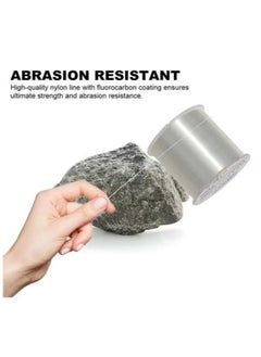 NYLON LINE 500M-Nylon String Fishing Line Cord Clear Fluorocarbon Strong Monofilament Wire Flexible Wear-resistant Super Pulling Force Cut for Hanging Decorations Beading Crafts Kite  - Image 3