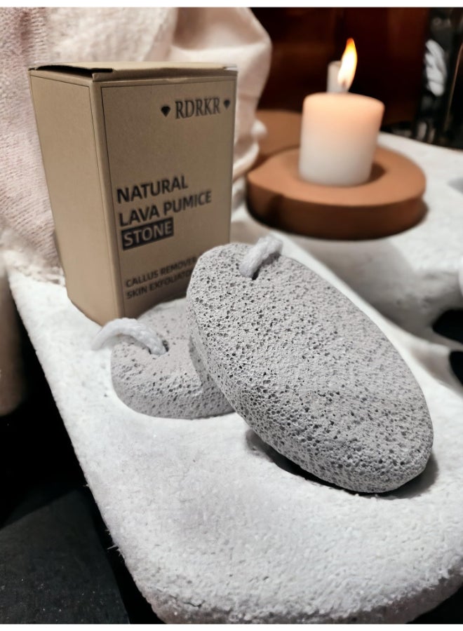 RDRKR Natural Pumice Stone for Feet Pedicure Skin Callus Remover Foot Scrub Exfoliator - Image 4