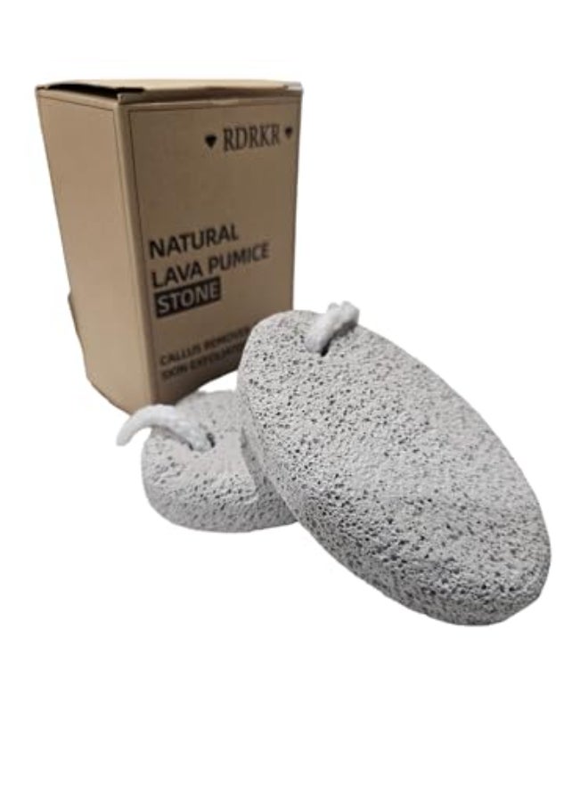 RDRKR Natural Pumice Stone for Feet Pedicure Skin Callus Remover Foot Scrub Exfoliator - Image 1