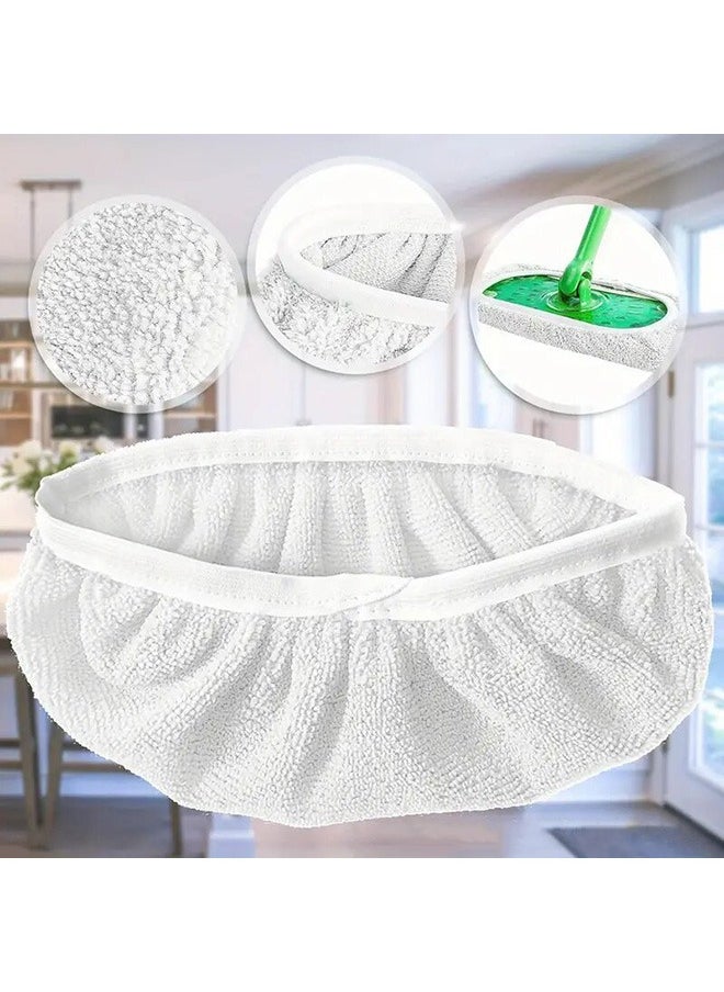 Generic 3 Pack Washable Sweeper Pads, Reusable Cotton Mop Refills Eco-Friendly Mop Pad, Wet And Dry Use, Replacement Durable Dust Mop Covers, Multipurpose Floor Cleaning Pads Cotton Mop Refills for Swiffer, White(Mop Not Included)  - Image 2