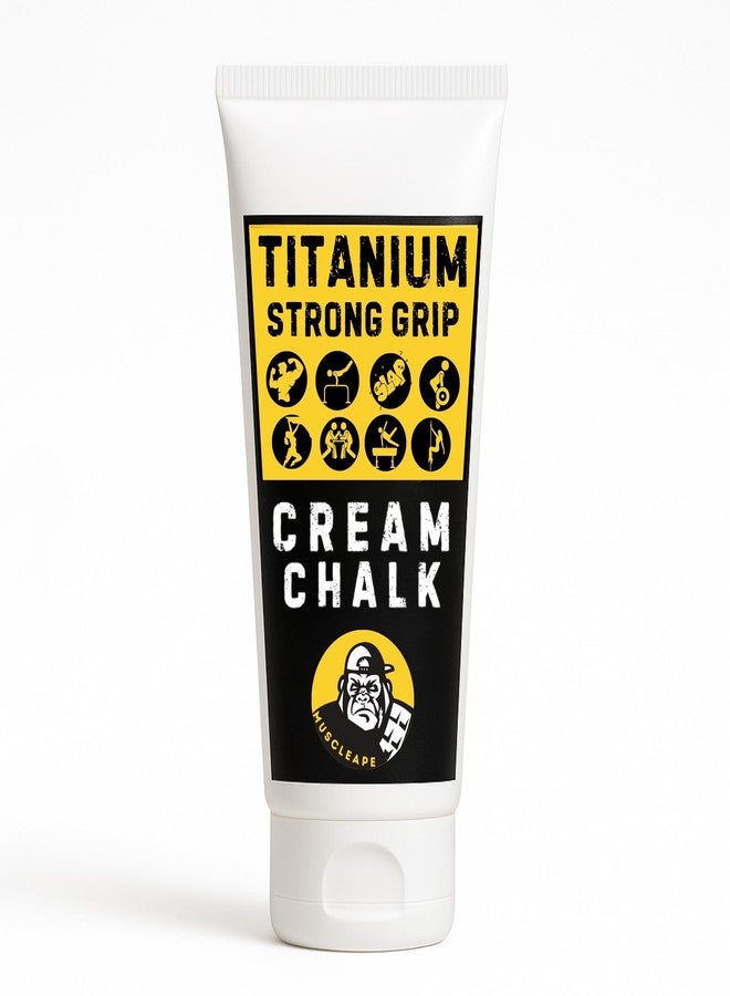 Muscleape Liquid Chalk Cream for Stronger Titanium Strenght Dry Grip. Sweat Free Hands for Weightlifting, Gym, Calisthenics, Gymnastics, Crossfit, Bodybuilding. Grip Harder- Lift Heavier. 250++ Lifts - Image 1