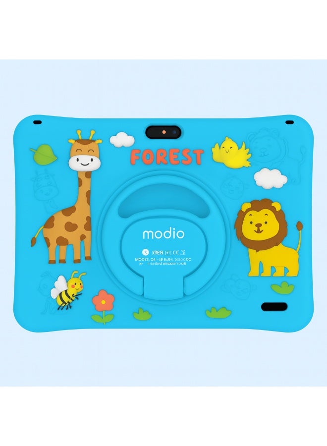 MODIO TAB Modio M25 Kids Tablet – 10.1 Inch HD Display, Android 13, 8GB RAM + 512GB Storage, 8000mAh, Dual Camera, 5G WiFi, with Pen, Watch & Stickers (Blue) - Image 2