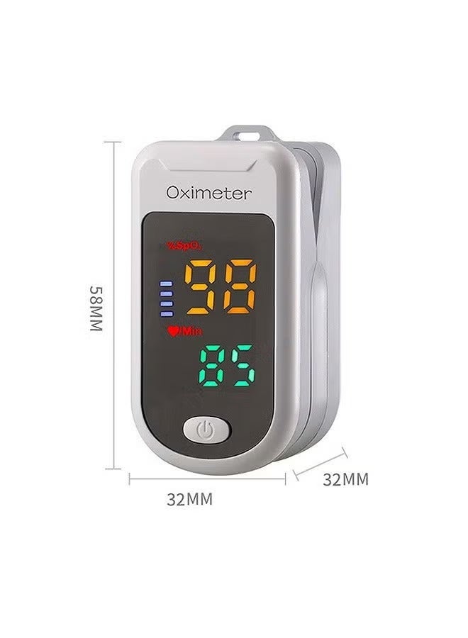 Oximeter Finger Pulse Oximeter, Portable Oxygen Saturation Monitor with LED Screen - Heart Rate Monitor for Sports & Medical Use at Home - Image 2