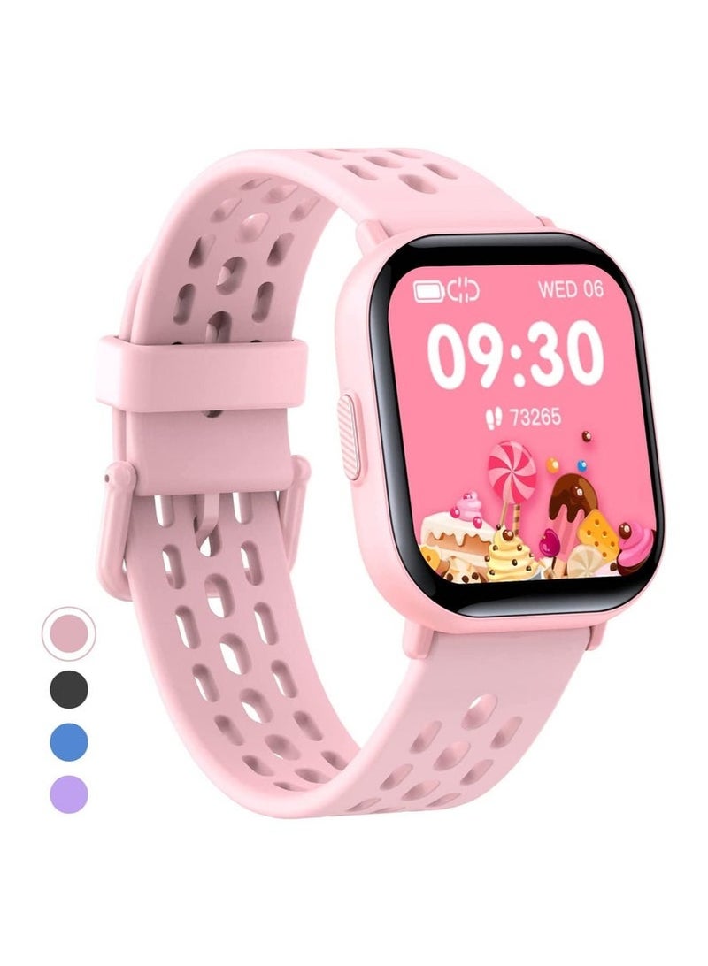 Kids Smart Watch for Girls Boys, Fitness Activity Tracker Watch with Heart Rate, Sleep Monitor, Pedometers, IP68 Waterproof Kids Watch with 8 Sports Modes, Great Gift for Age 6+ Kids Teens - Image 1