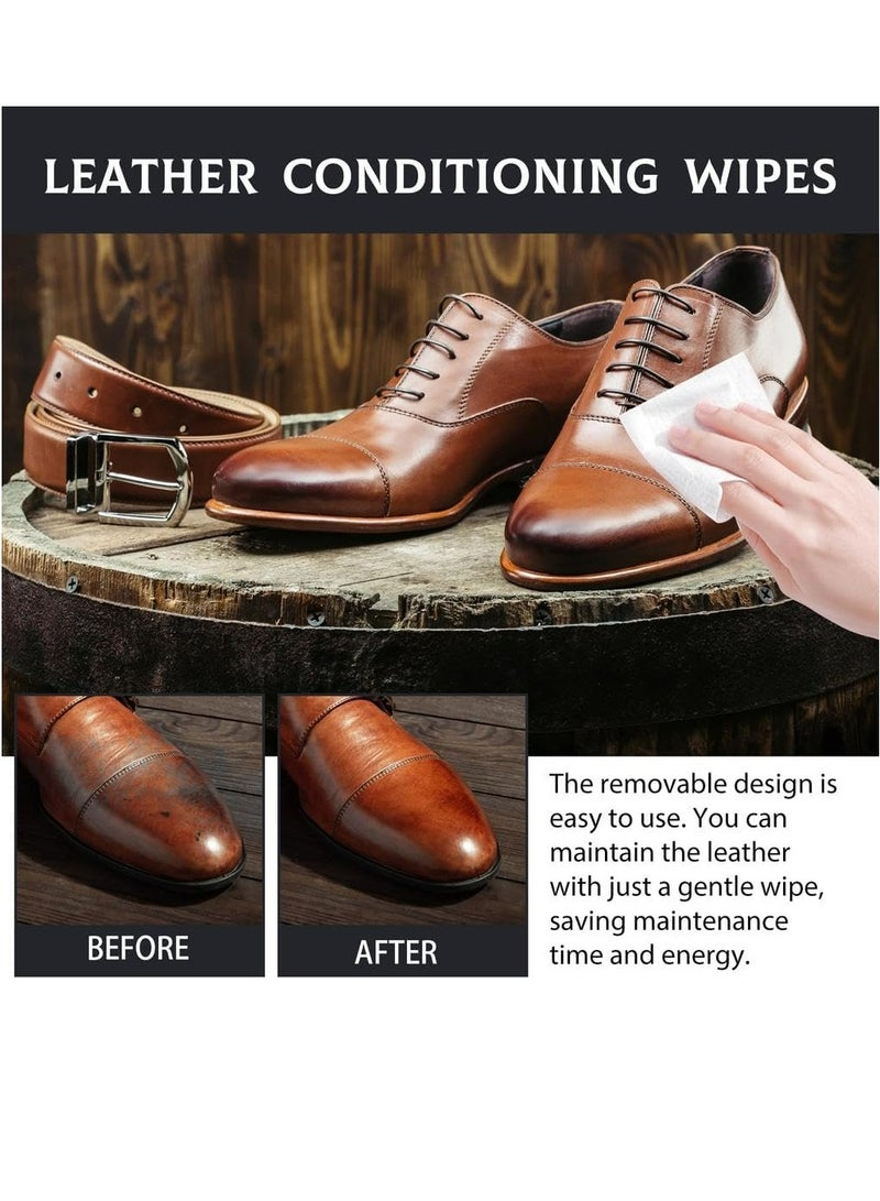 Genzy Shoe Leather Wipes, 2 Pack, 60 Pieces, Shoe Cleaner, Shoe Cleaning Wipes, Quick Wipes, Disposable, Travel Friendly, Portable, Removes Dirt, Stains, Best for Sneakers, Shoes, Slippers, Boots - Image 5