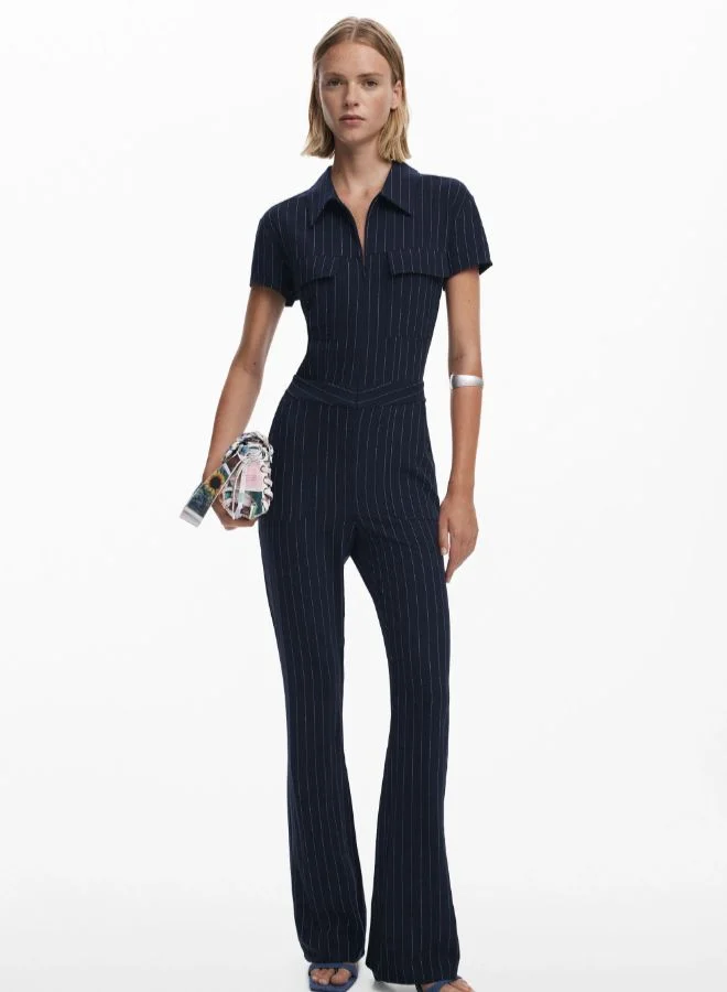 Pinstripe Jumpsuit