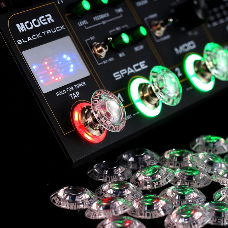 Mooer Shrooms Clear Footswich Topper Guitar Effects Pedal Cap Multi Processor Pedalboard Toppers - Image 5