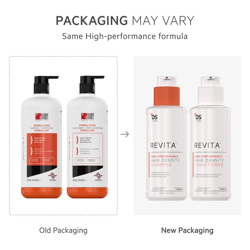 DS LABORATORIES DS Labs Revita Shampoo & Conditioner Kit, 925 mL - Two-Step Scalp Care System for Fuller-Looking, Volumized Hair, Lightweight Hydration, Sulfate & Silicone Free, Color Safe, For Men & Women - Image 2