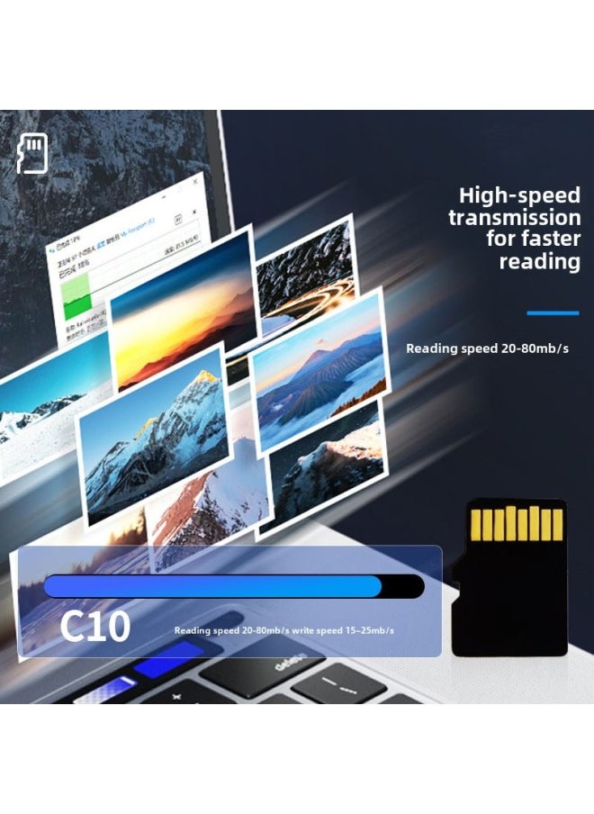TF Card Custom 32g Memory Card 8g Sd Card 16g Mobile Phone 64g Monitoring Recorder 128g Memory Card-Color:Graphite Black-Capacity:16gb-c10 High Speed Card  - Image 4