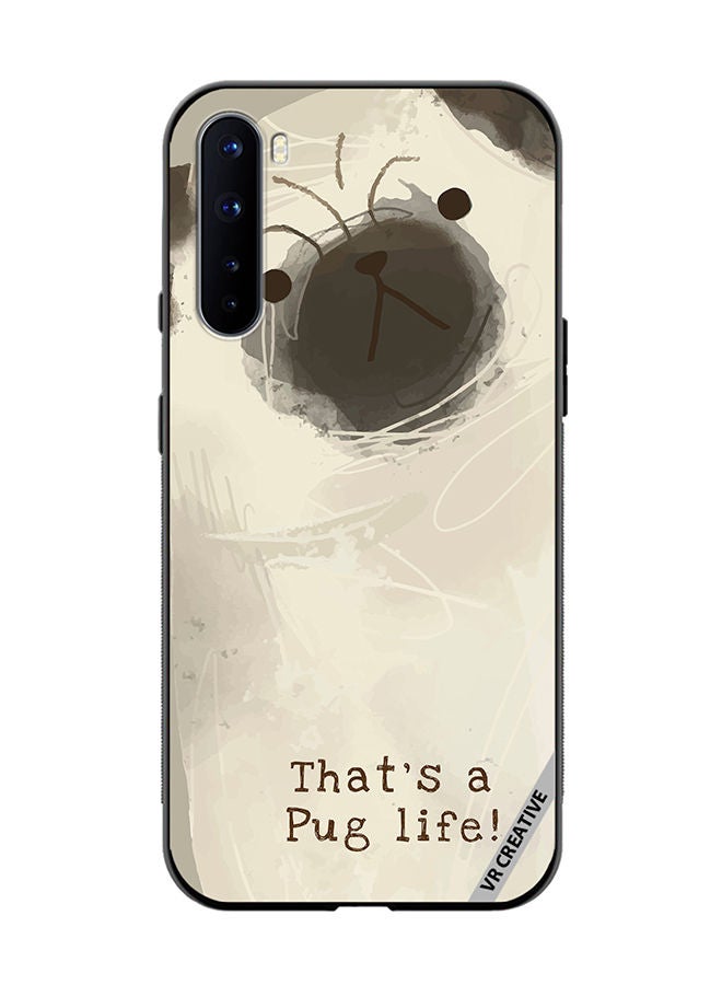 VR CREATIVE Protective Case Cover For OnePlus Nord Pug Life Design Multicolour - Image 1
