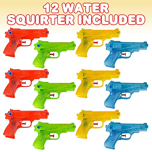 ArtCreativity Water Squirters Guns for Kids Set of 12 55 Inch Water Toys for Swimming Pool Beach and Outdoor Summer Fun Cool Birthday Water Gun Party Favors for Boys and Girls - Image 5