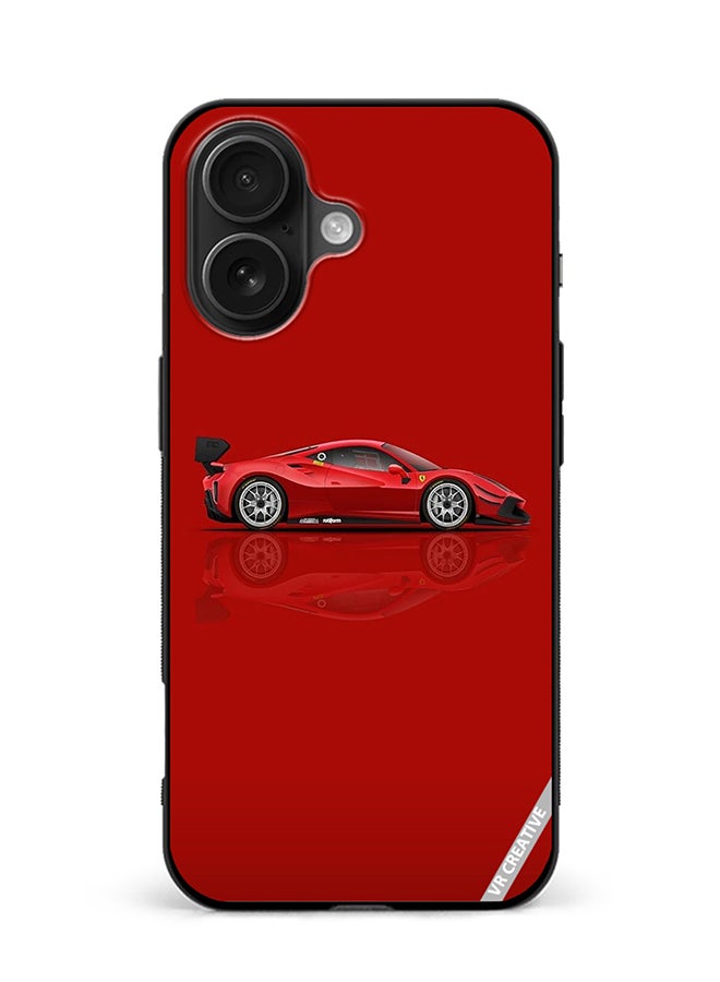 VR CREATIVE Protective Case Cover For Apple iPhone 16 Plus Ferrari Design Multicolour