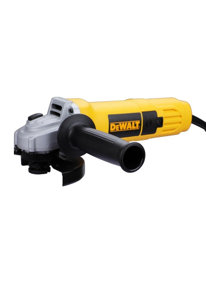 DEWALT DW801-IN, 850W, 4'' (100mm) Heavy Duty Angle Grinder Engineered For Heavy Duty Applications with Spindle Lock and Toggle switch, 2 Year Warranty (SIDE HANDLE INCLUDED) - Image 1