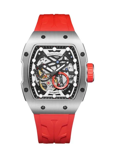 TORNADO Men's Silicone Automatic Watch T24302-SSRB - 38.5mmx49mm mm
