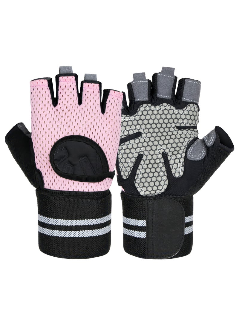 ZERIFAM Gym Gloves, Workout Gloves with Wrist Wrap Support for Men and Women, Weight Lifting Gloves with Excellent Grip, Full Palm Protection for Weightlifting, Training, Fitness, Hanging, Pull ups  - Image 1