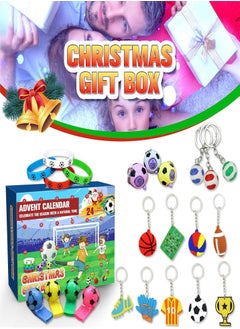 Christmas Football Countdown Calendar - 24 Days Countdown Christmas Calendar Football Toys Set,Christmas Party Supplies Favor Gift with Wristband Keychain Whistle Toy - pzsku/ZB64440947F94CBEA9283Z/45/_/1737435010/a4723467-7dd4-403c-874d-9b8cb0430bce