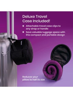 Cabeau Evolution Cool 2.0 Travel Pillow, Air Circulating Head and Neck Memory Foam Cooling Travel Pillow - Purple  - Image 5