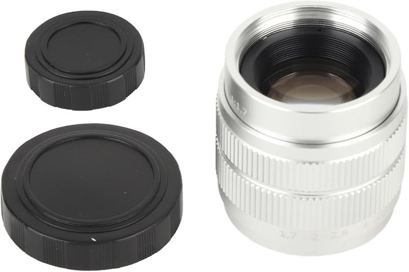 Type 2 Silver 35mm F1 7 C Mount Fixed Focus Lens For Mirrorless Camera Low Light - Image 1
