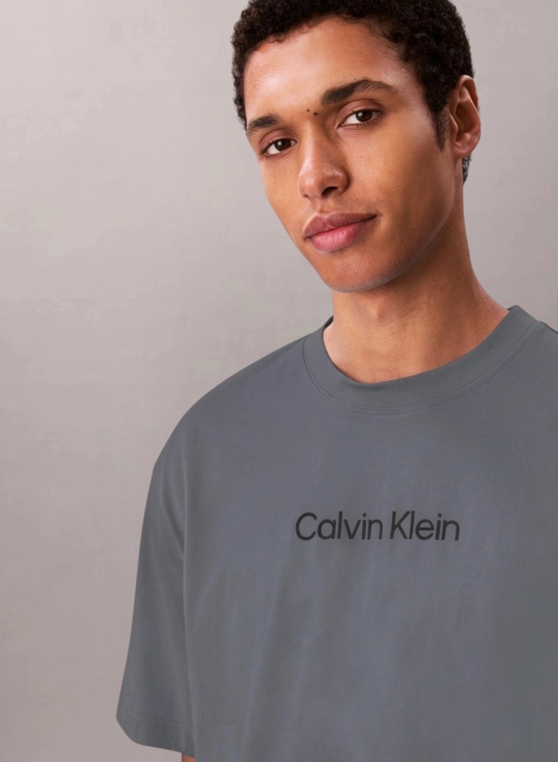 CALVIN KLEIN Essential Cotton Logo T-shirt - Image 3