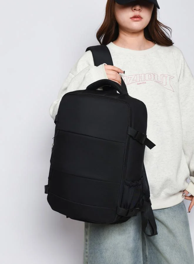 Take Two Black Backpack with Shoe Compartment