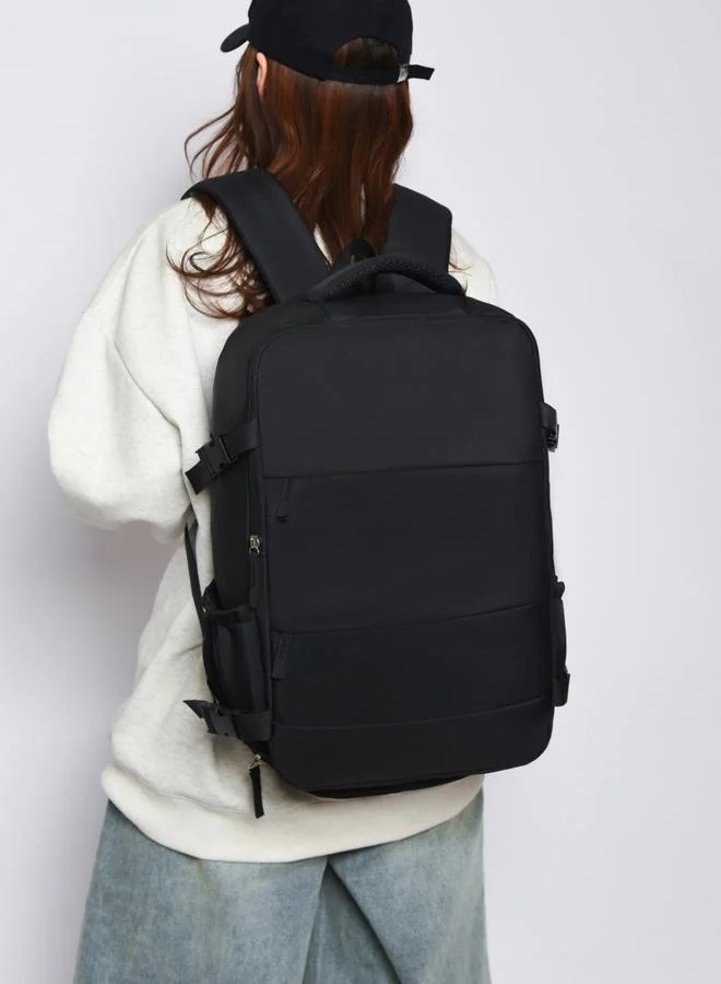 Take Two Black Backpack with Shoe Compartment