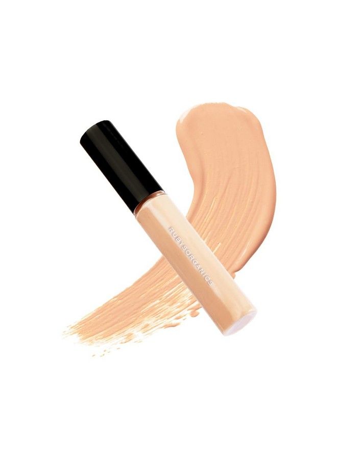 Ruby's Organics خافي العيوب السائل هيدرا؛ خفيف الوزن مرطب بلمسة كريمية قابلة للبناء؛ مكياج طبيعي عضوي خالي من البارابين 100% نباتي لدوائر الظلام؛ ظل Hc 2 6.5 مل - Image 1