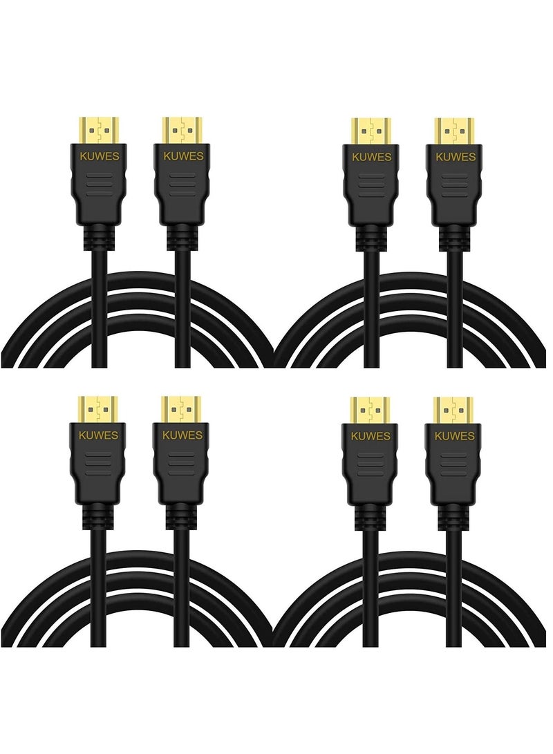 KUWES HDMI 2.0 4K @ 60Hz M to M PVC High-Speed HDMI Cable  PACK OF 4 3M - Image 2
