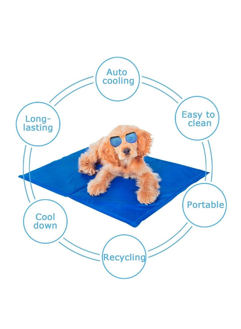 50X40Cm Dog Summer Ice Cooling Pad Pressure Activated Chilly Cat Bed Gel Mat - Image 5