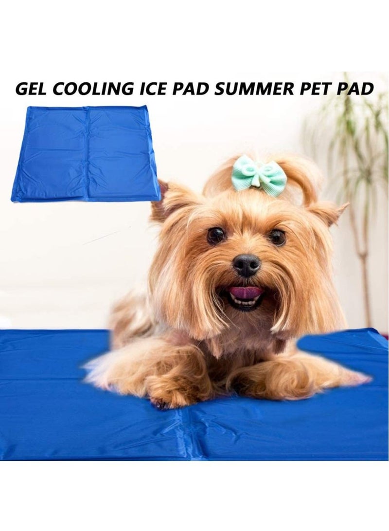 50X40Cm Dog Summer Ice Cooling Pad Pressure Activated Chilly Cat Bed Gel Mat - Image 1