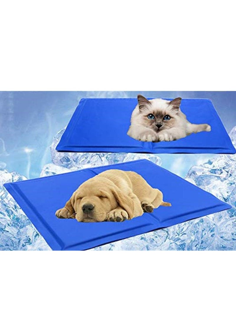 50X40Cm Dog Summer Ice Cooling Pad Pressure Activated Chilly Cat Bed Gel Mat - Image 2