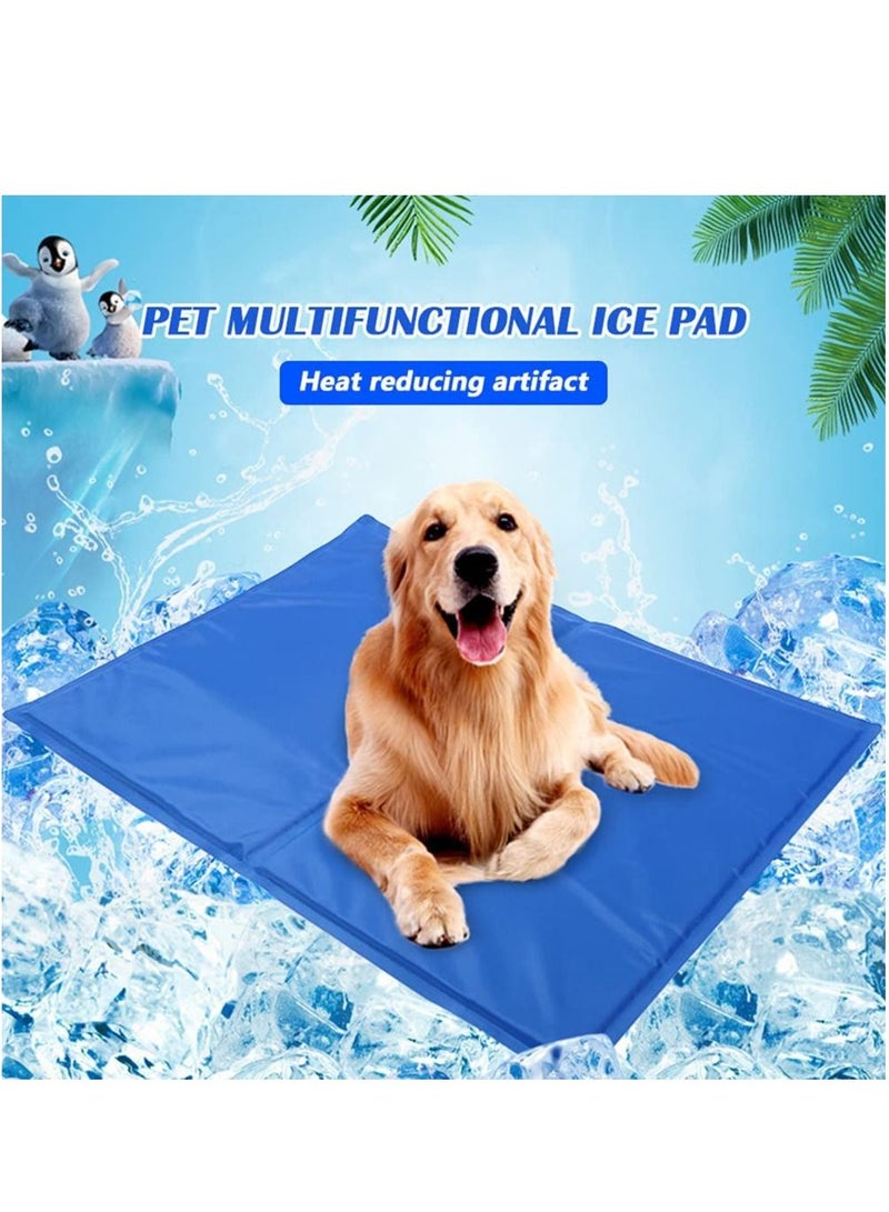 50X40Cm Dog Summer Ice Cooling Pad Pressure Activated Chilly Cat Bed Gel Mat - Image 4